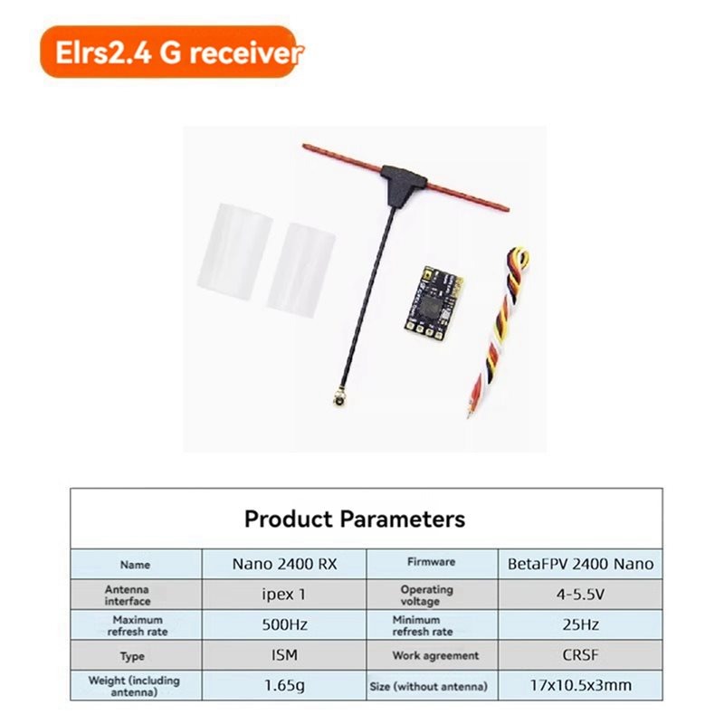 Drone Antenna - ABXE-5X ELRS-ontvanger, 2,4 GHz, NANO Expresslrs-ontvanger,