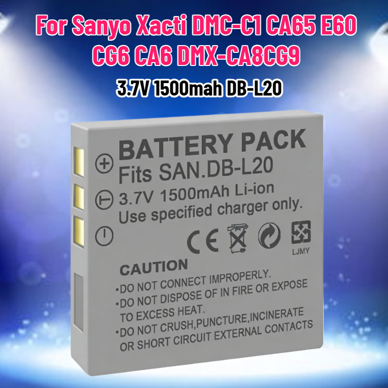 Drone With Camera - 3.7V 1500mAh DB-L20 batterij voor Sanyo