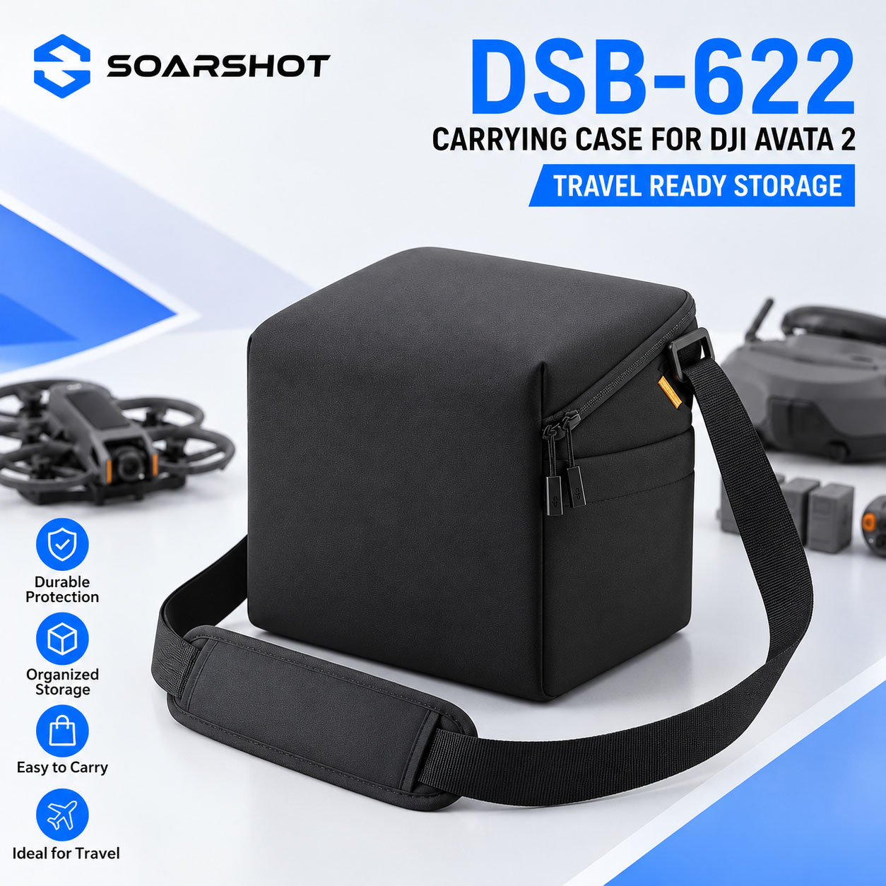 Drone Goggles Dji - SOARSHOT Draagtas voor DJI Avata 2