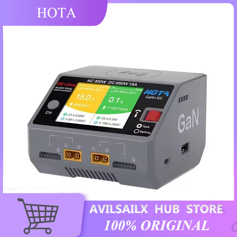 HOTA D6 Ultra GaN+SiC Dual Cha - Lipo Battery 6S recensie en prijs